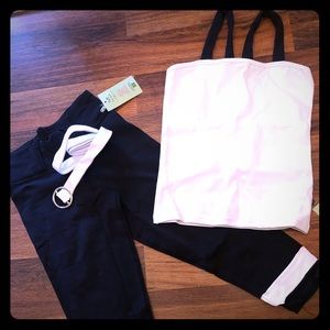 Capri fitness workout legging set